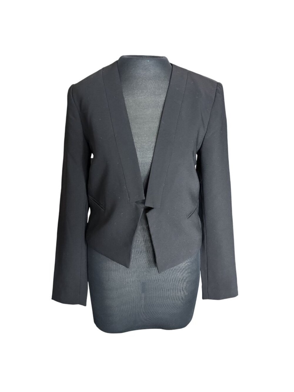 Black Open-Front Blazer Women’s Small By Forever 21 Lightweight Polyester Casual